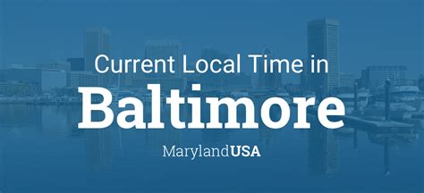 current time in maryland